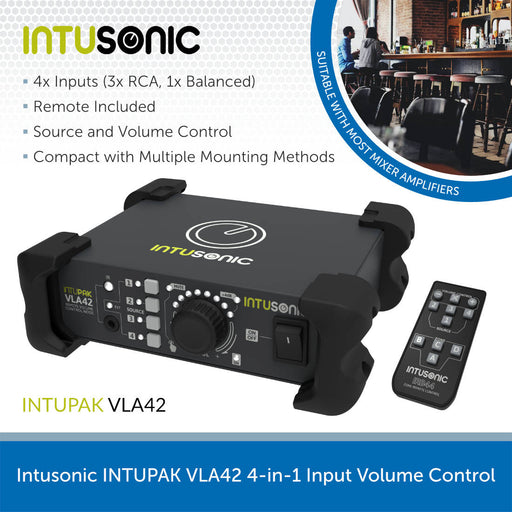 Intusonic INTUPAK VLA42 4-in-1 Input Volume Control