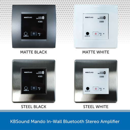 KBSound Mando In-Wall Bluetooth Stereo Amplifier