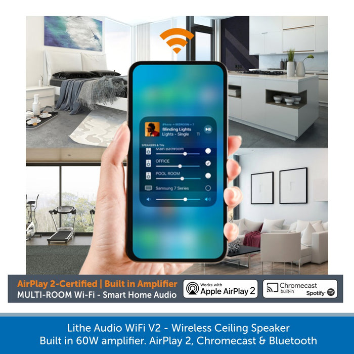 Lithe Audio WiFi V2 Multi Room Ceiling Speaker