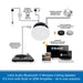 Diagram for a Lithe Audio Bluetooth 5 Wireless Ceiling Speaker 6.5 inch