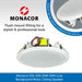 Monacor DAB Radio & Bluetooth Music System - Choice of Wall or In-ceiling Speakers
