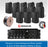 Monacor 4-Zone Background Music System with Volume Control & Source Selection - 8, 10 or 12 Wall Speakers