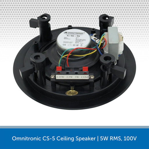 Omnitronic CS-5 Ceiling Speaker | 5W RMS, 100V