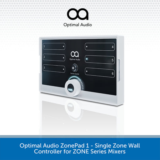 Optimal Audio ZonePad 1 - Single Zone Wall Controller for ZONE Series Mixers