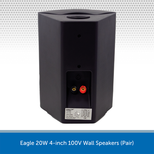 Eagle 20W 4-inch 100V Wall Speakers (Pair)