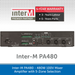 Inter-M PA480 - 480W 100V Mixer Amplifier with 5-Zone Selection