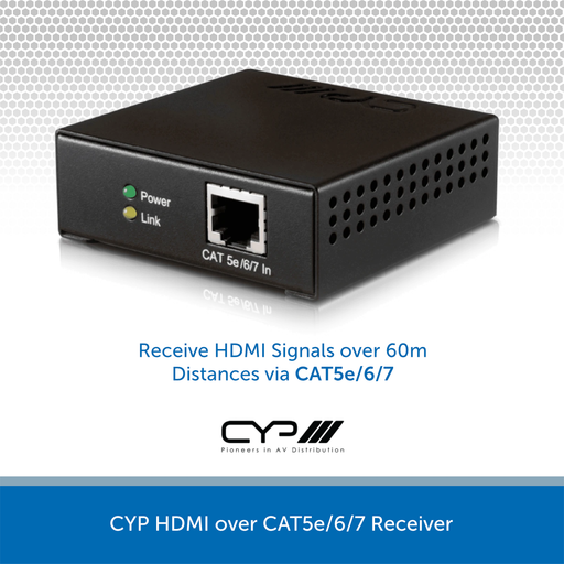 CYP HDBaseT LITE - HDMI over CAT5e/6/7 Receiver PU-515PL-RX