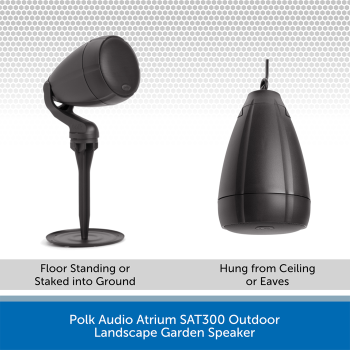 Polk Audio Atrium SAT300 Outdoor Landscape Garden Speaker