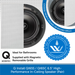 Q Install QI65S / QI65C 6.5" High-Performance In-Ceiling Speaker (Pair)