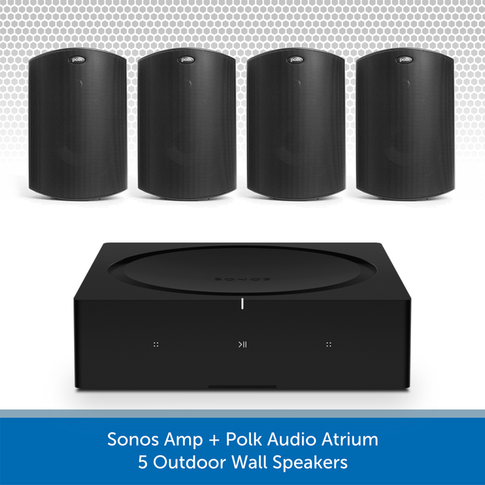 Sonos Amp + Polk Audio Atrium 5 Outdoor Wall Speakers