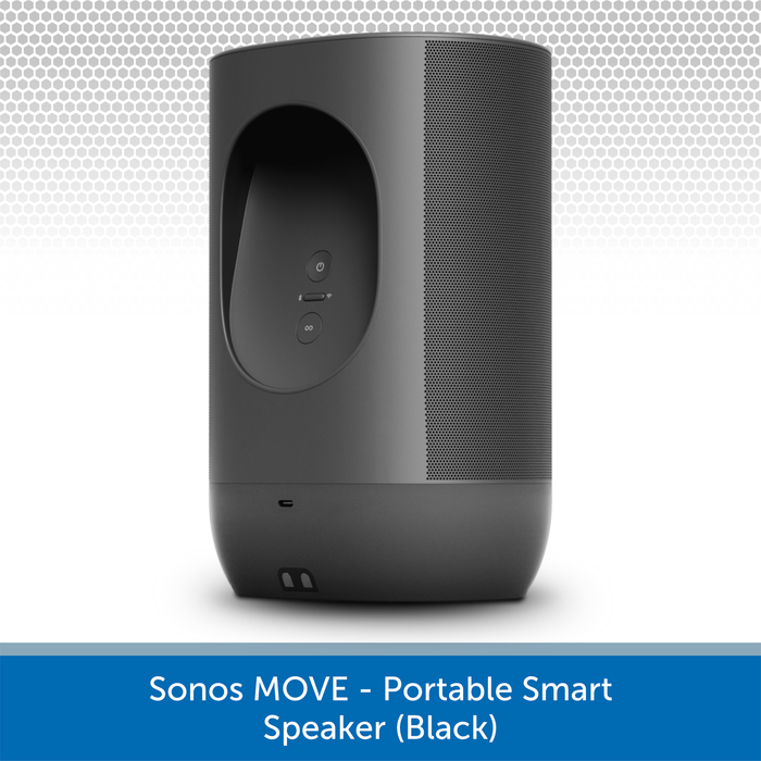 Sonos Move (Black) - Portable Smart Speaker Rear