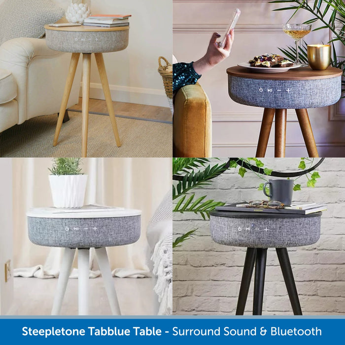 Steepletone Tabblue Table with 6 Speakers With 360 surround Sound