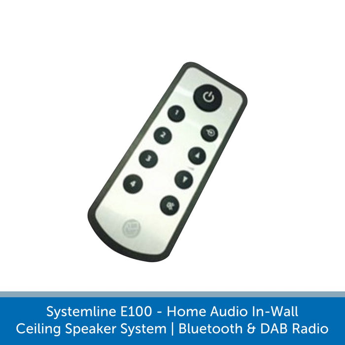 Systemline E100 - Home Audio In-Wall Ceiling Speaker System | Bluetooth & DAB Radio