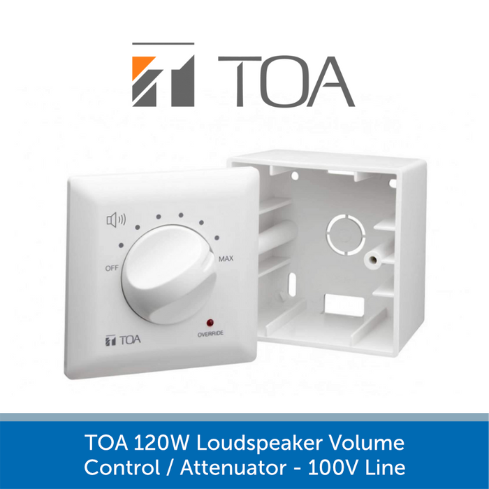 TOA 120W Volume Control Attenuator 100V Line