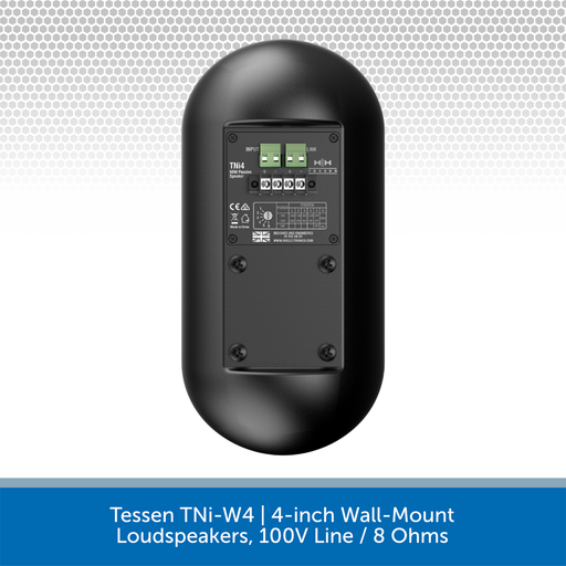Tessen TNi-W4 | 4-inch Wall-Mount Loudspeakers, 100V Line / 8 Ohms