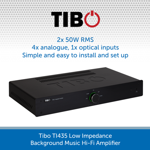 Tibo TI435 Low Impedance Background Music Hi-Fi Amplifier