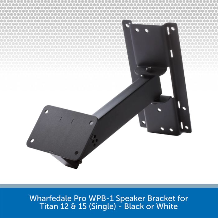 Wharfedale Pro WPB-1 Speaker Bracket for Titan 12 & 15 (Single) - Black or White