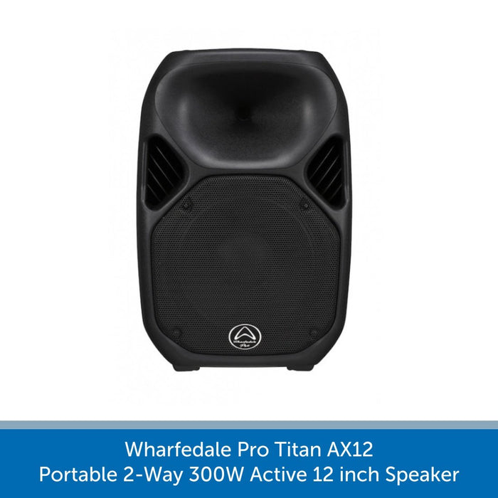 Wharfedale Pro Titan AX12 - Portable 2-Way 300W Active 12 inch PA Speaker