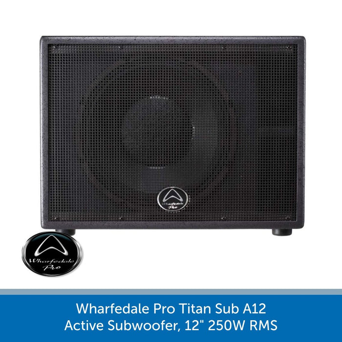 Wharfedale Pro Titan Sub A12 Active Subwoofer, 12" 250W RMS