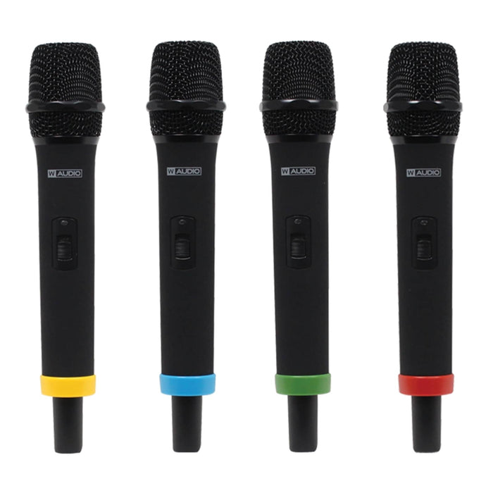 W-Audio RM Quartet Quad Handheld UHF Wireless Mic System - Perfect for Conferences