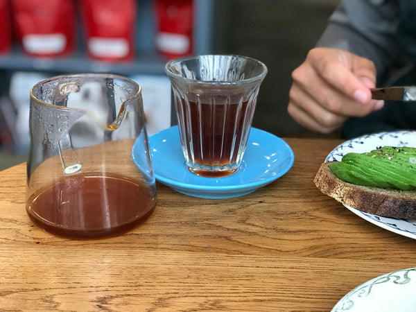 Ethiopian coffee in Telescope Café in Paris