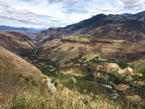 Juanambu Canyon in the Narino region of Colombia