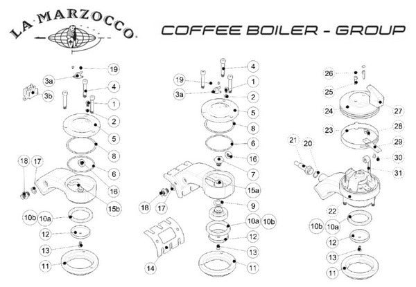 Group Seal, La Marzocco Stepped