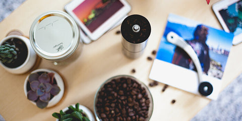 coffee grinder on table top
