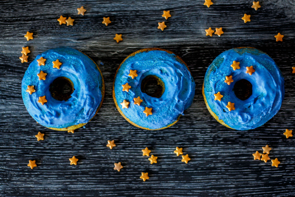 Blue Spirulina donuts