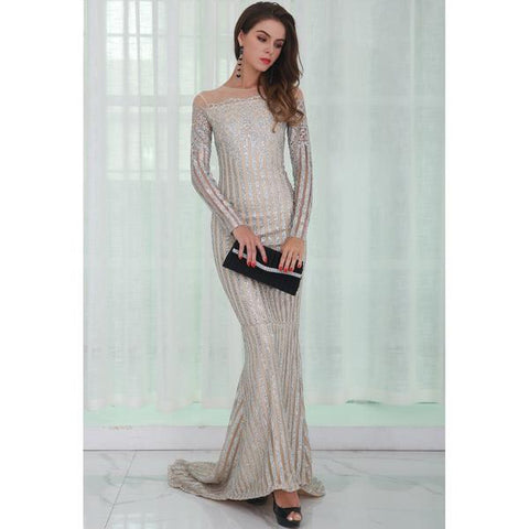 Evening Gowns Long Glitter Elegant Celebrity Style Fashdime Shopfashdime.com