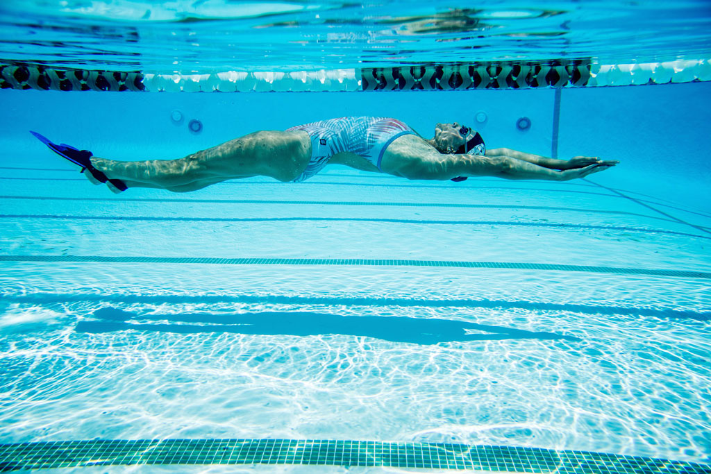 Laguna Fin Swim Fins Mechanics Horizontal Body Positioning 