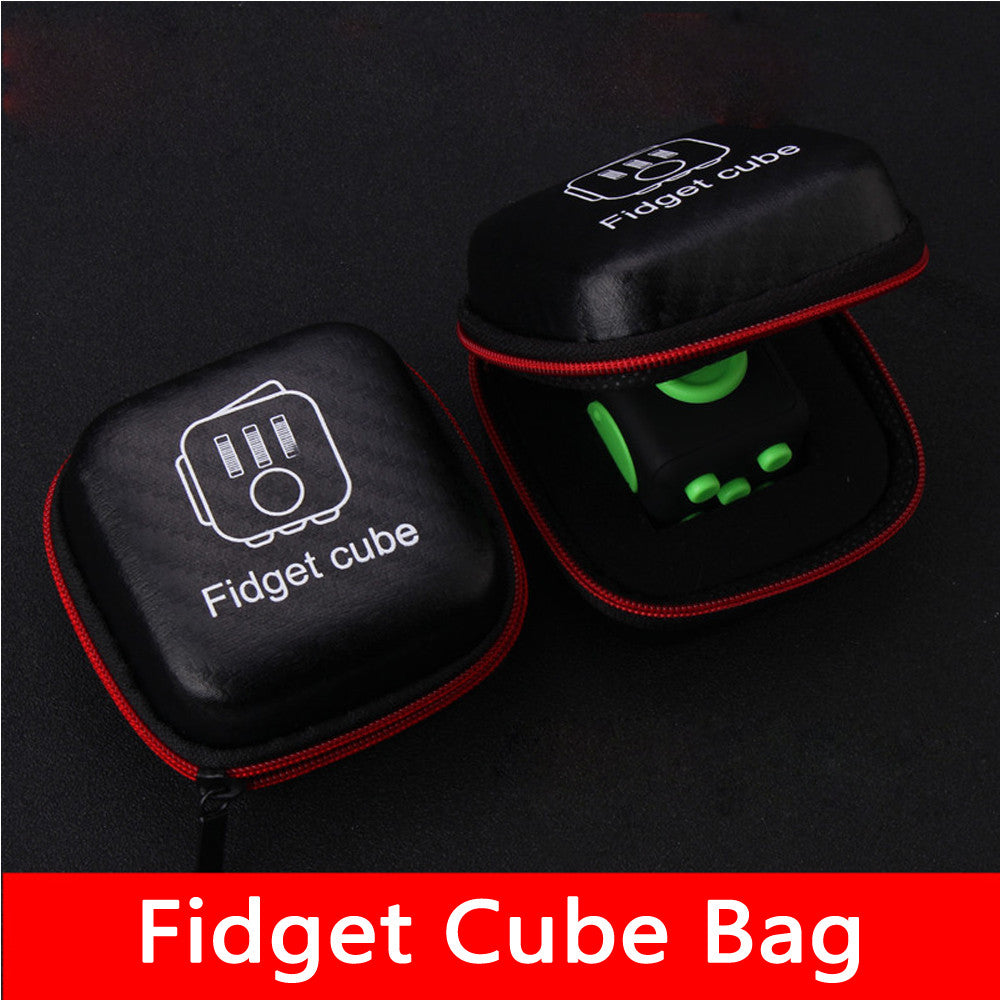 Fidget Cube Carry Case Black New 