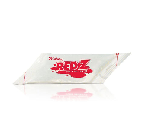 Safetec Red Z Spill Control Solidifier, 2 oz Pour-In Pouch (100 Per Case)