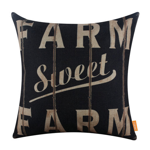 farm sweet farm pillow cover