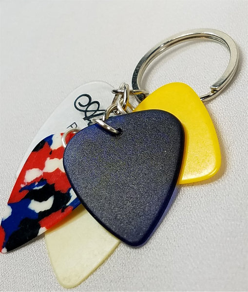 Cascading Guitar Picks Keychain SimplyRaevyn