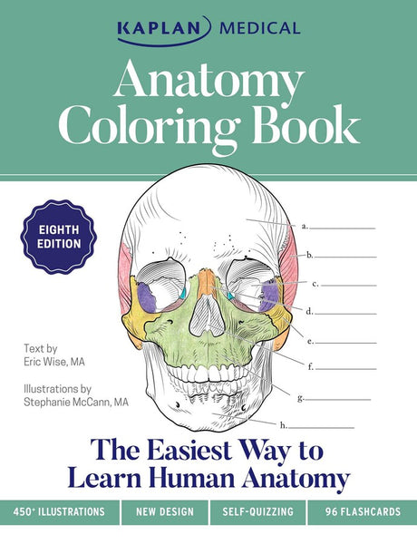 Kaplan Anatomy Coloring Book, 8th Edition | R.O.C.K. Solid Home School