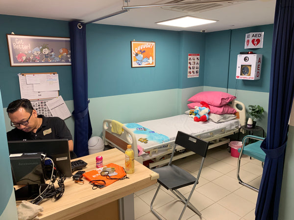 Fully equipped sick bay in KidZania Academy