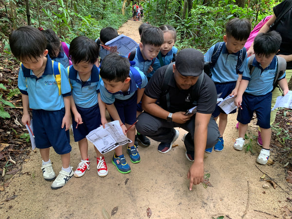 Instructor talking to Campers