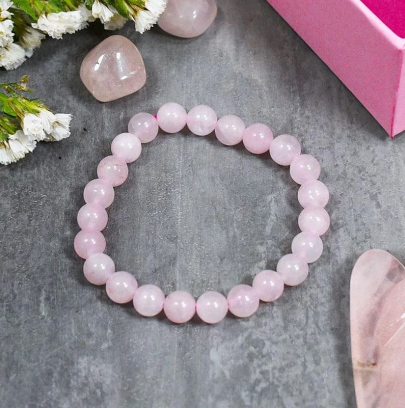 Rose Quartz Crystal Healing Bracelet