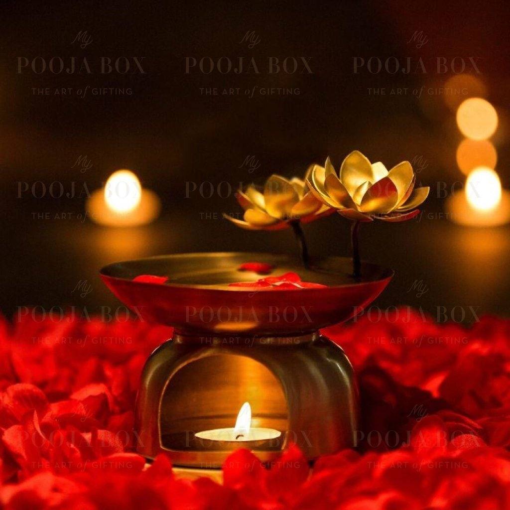 Buy Attractive Handcrafted Lotus Aroma Diffuser Online in India ...