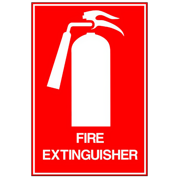 Tall Fire Extinguisher Sign | Available Online | Sign Here Signs