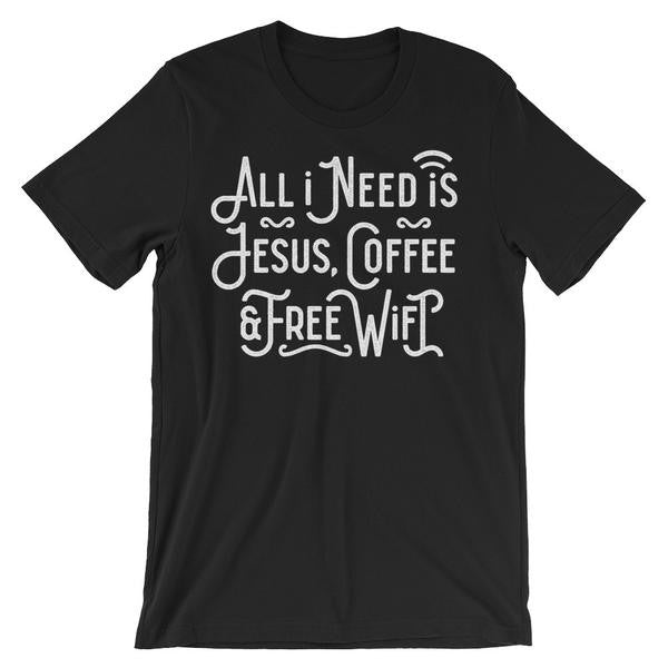 Black Coffee and Jesus tee Shirt image