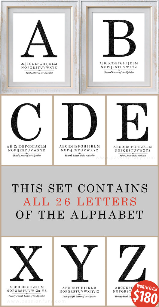 MONOGRAM SET OF PRINTABLE ARTWORK