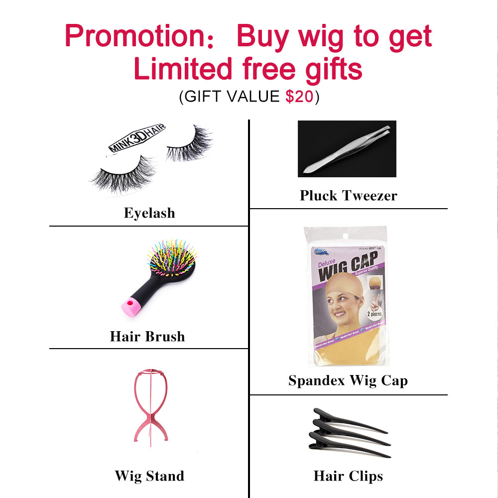 crazy salevirgin hair bob wigs 3-in-1 with free gift