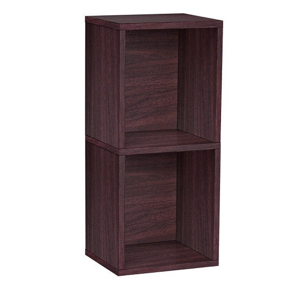 2 Shelf Narrow Bookcase In Espresso Formaldehyde Free Way Basics