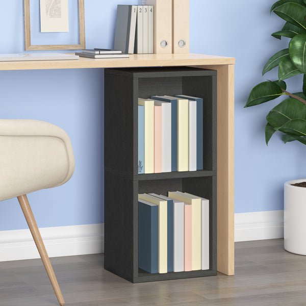 way basics eco friendly modular under desk bookcase with door