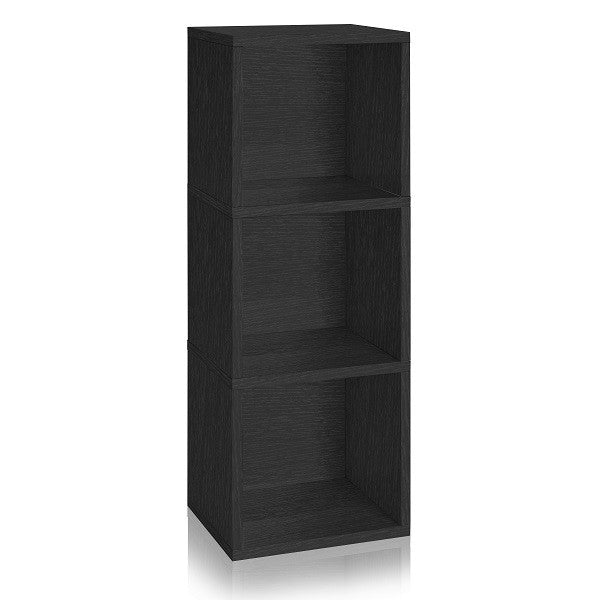 3 Cubby Storage Organizer Black Eco Friendly Way Basics