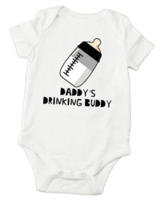 daddy's drinking buddy onesie