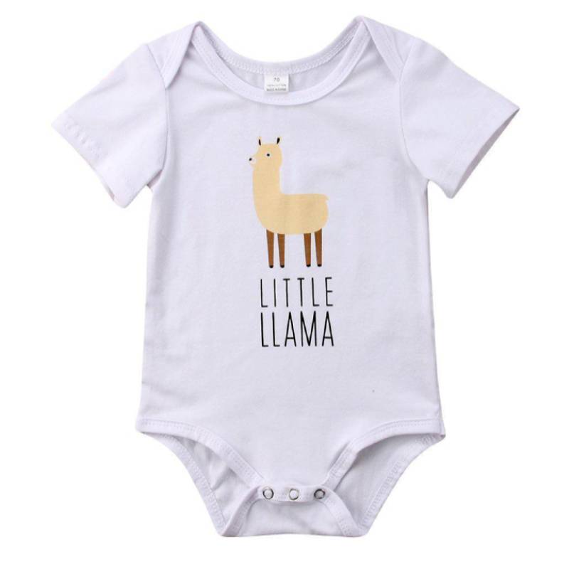 llama onesie baby