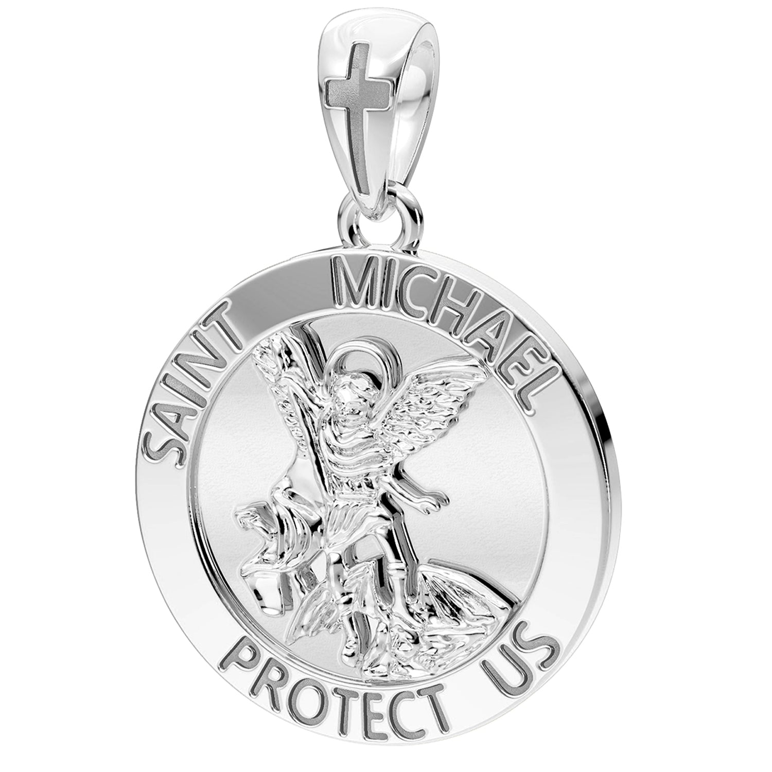 saint michael necklace gold